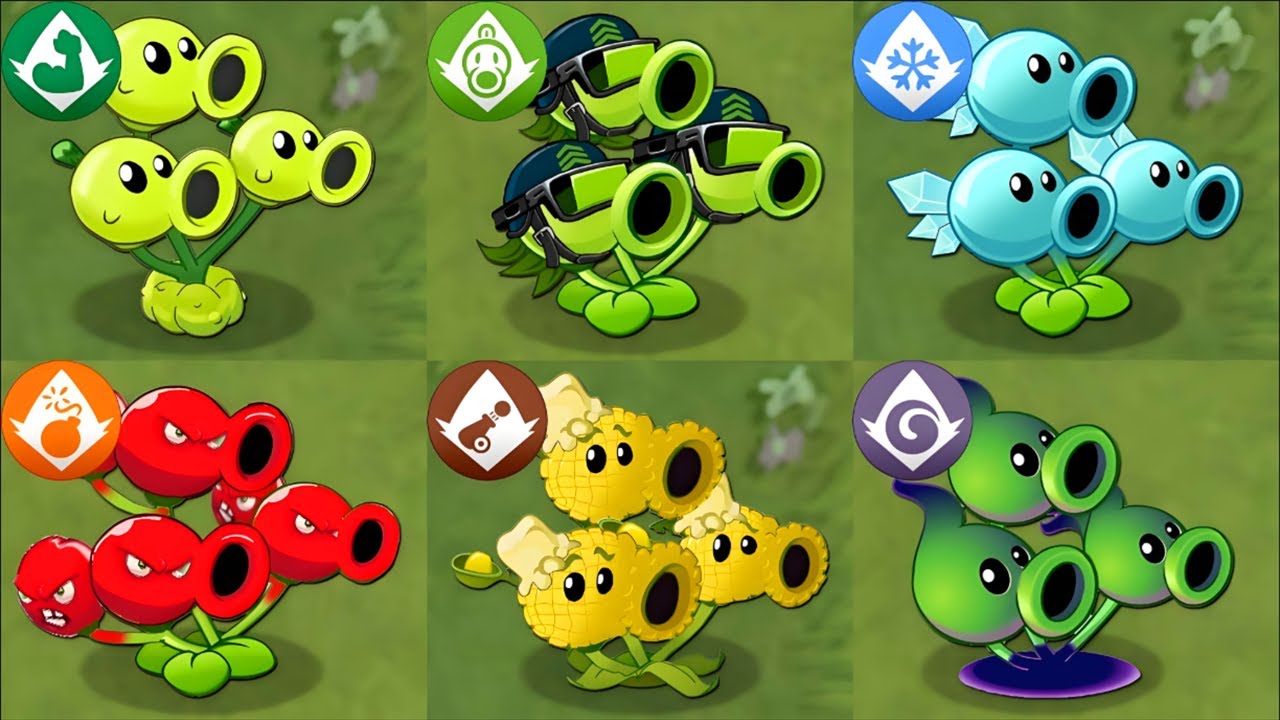 All PEA Plants Power-Up vs PvZ 2 All Final Bosses Fight! - PvZ 2 Mod Final Boss