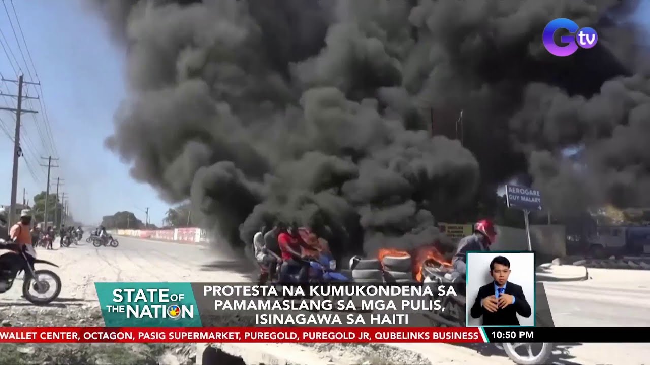 Protesta na kumukondena sa pamamaslang sa mga pulis, isinagawa sa Haiti | SONA