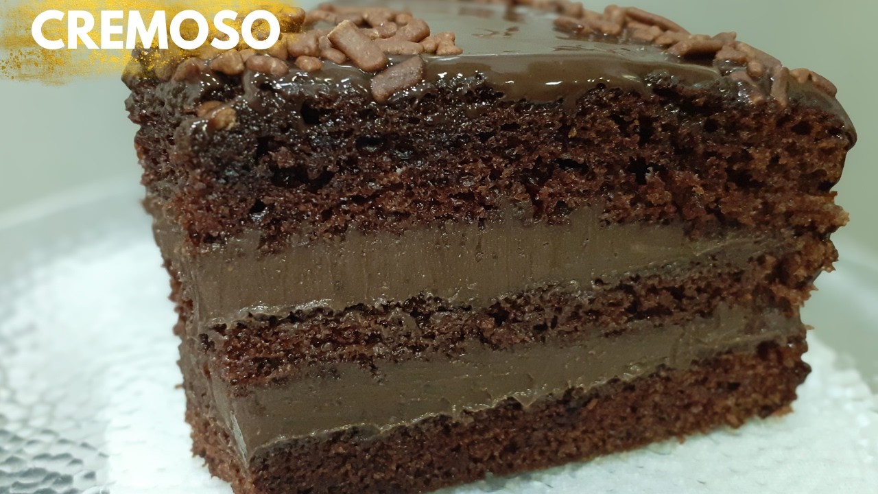 Bolo de chocolate - cremoso (nova receita)