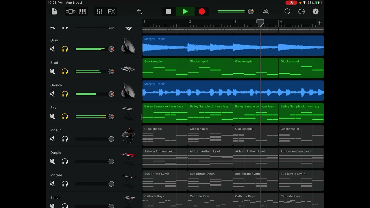1996 sprunkalicious remade on garage band 