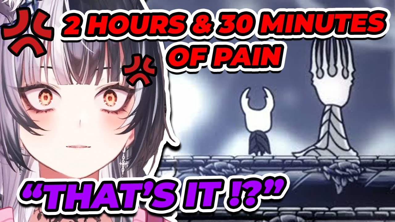 Shiori Clearing Path Of Pain But Was Not Happy With The Reward In Hollow Knight [ Hololive EN ]