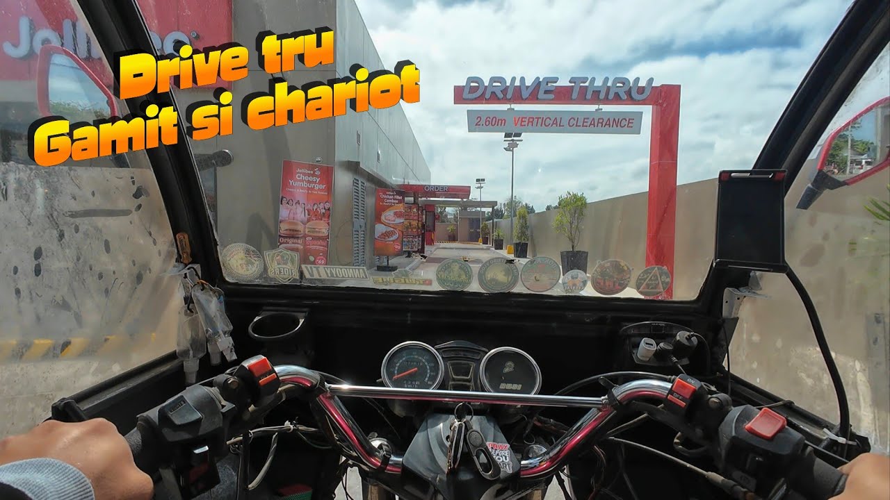 NAG DRIVE TRU KAMI SA JOLLIBEE GAMIT SI CHARIOT #rusichariot175 #viral 