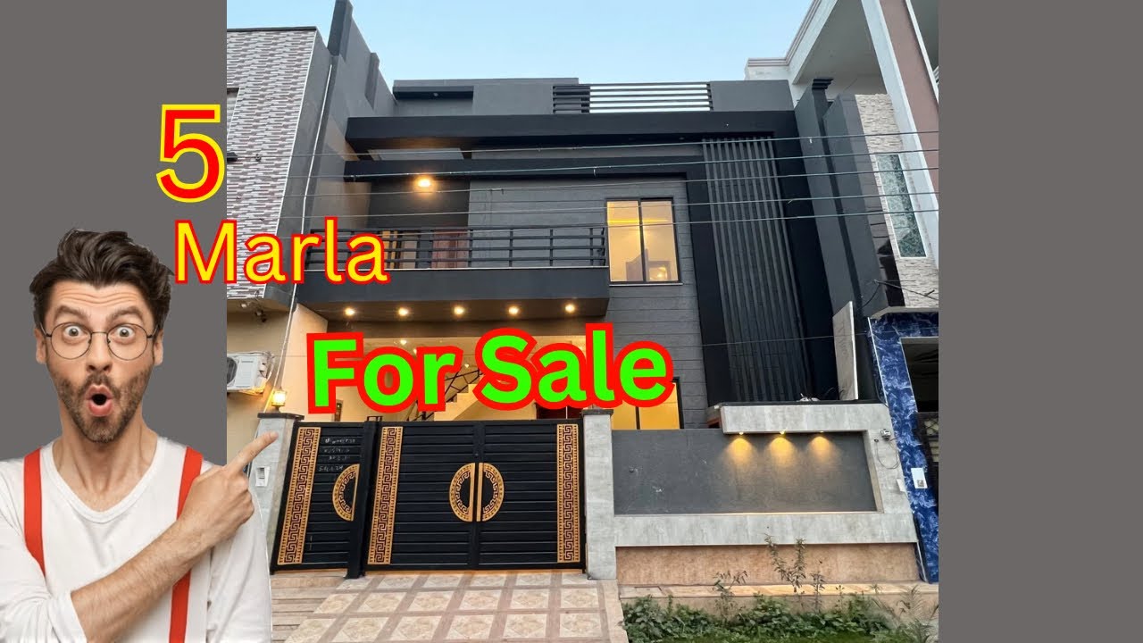 5 Marla house for sale in canal road samundari road green valley faisalabad 30x45 house map design