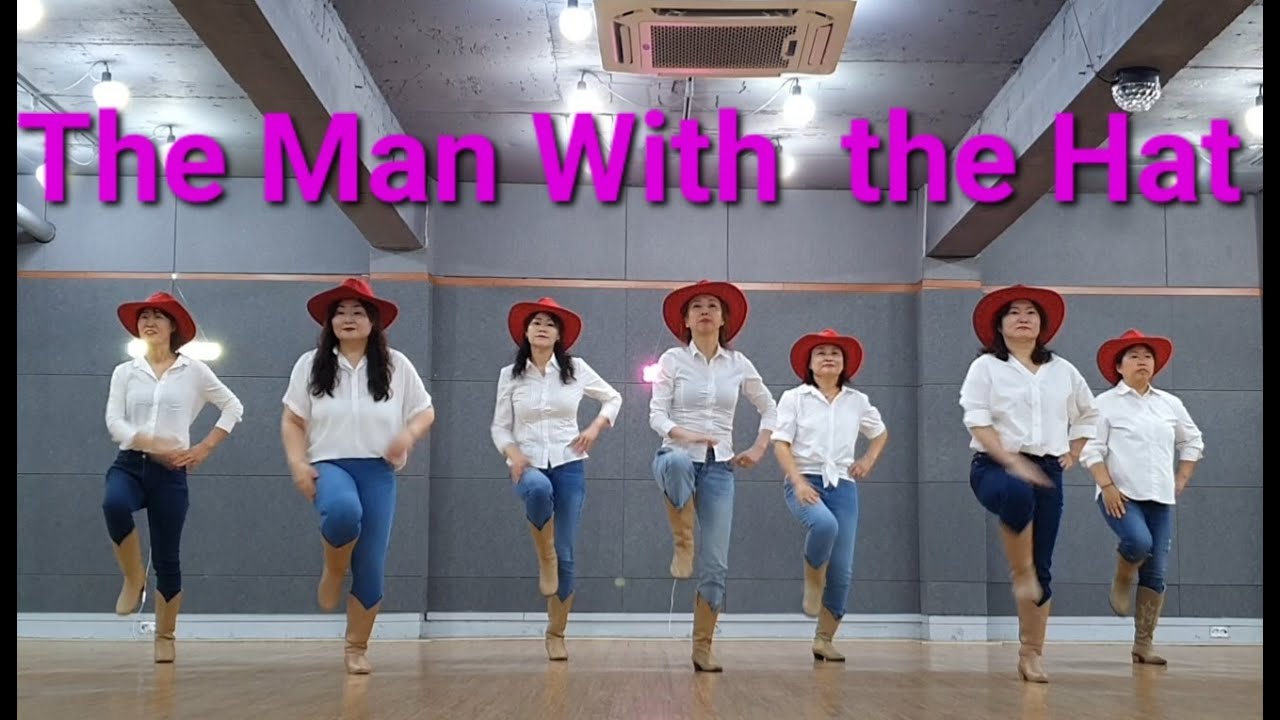 The Man With the Hat line dance (Absolute Beginner) Demo