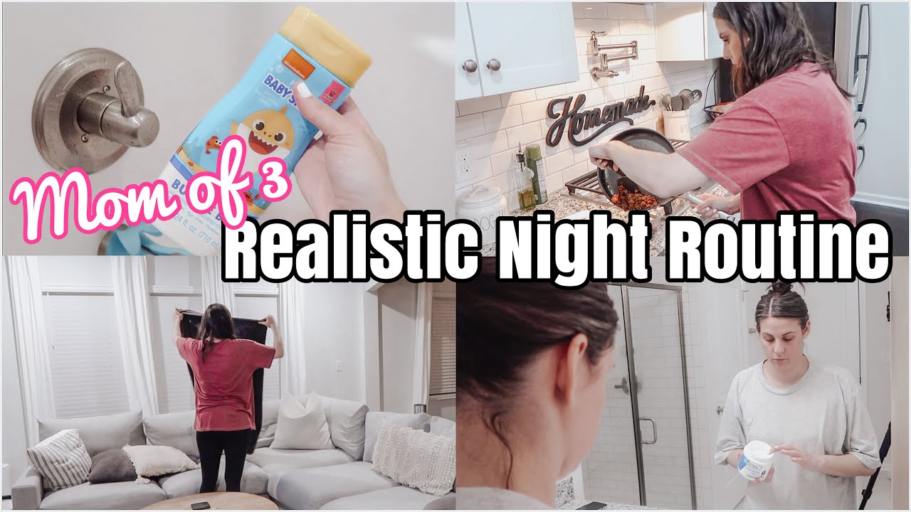 REALISTIC MOM NIGHT TIME ROUTINE 2022 | SOLO MOM NIGHT TIME ROUTINE | MOM OF 3
