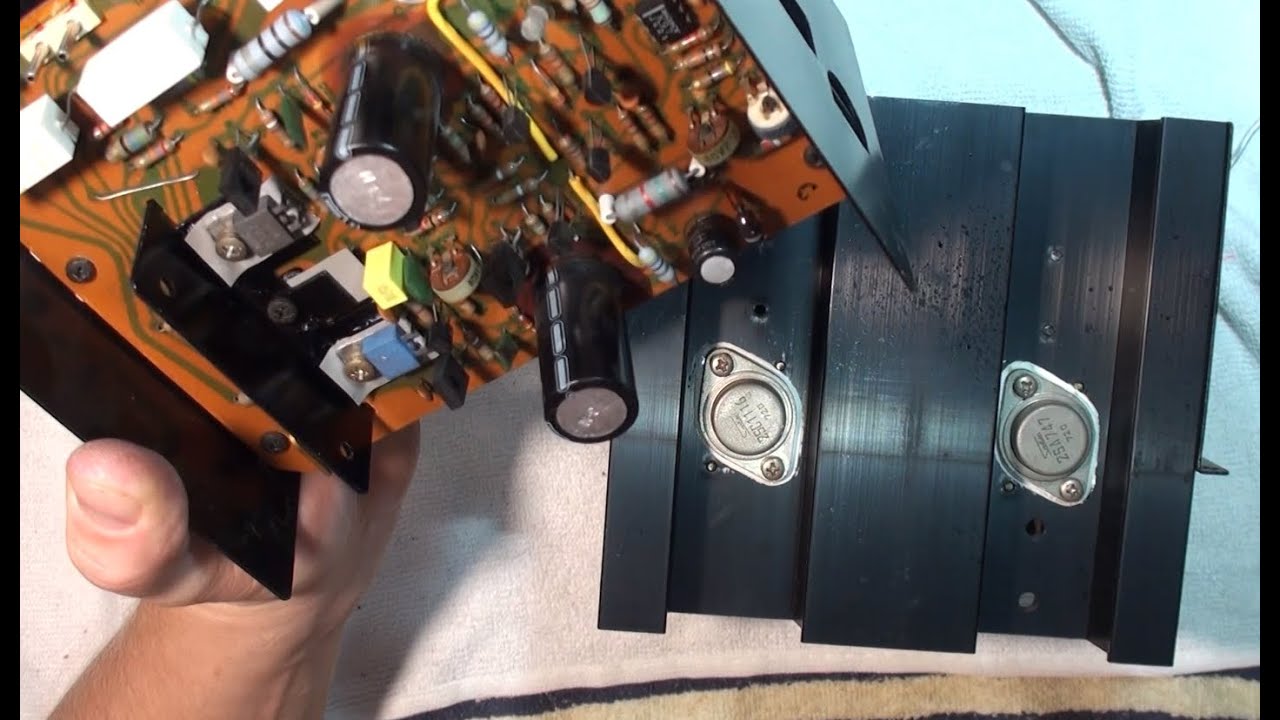 SANSUI AU-707 блоки оконечного усилителя, замена термопасты, пропайка, слабые места, профилактика.