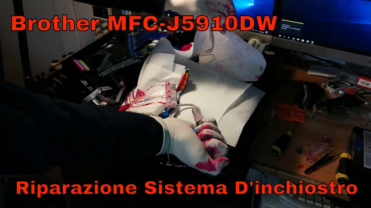 Brother MFC-J5910DW • Riparazione del Sistema D'Inchiostro e Altri Componenti