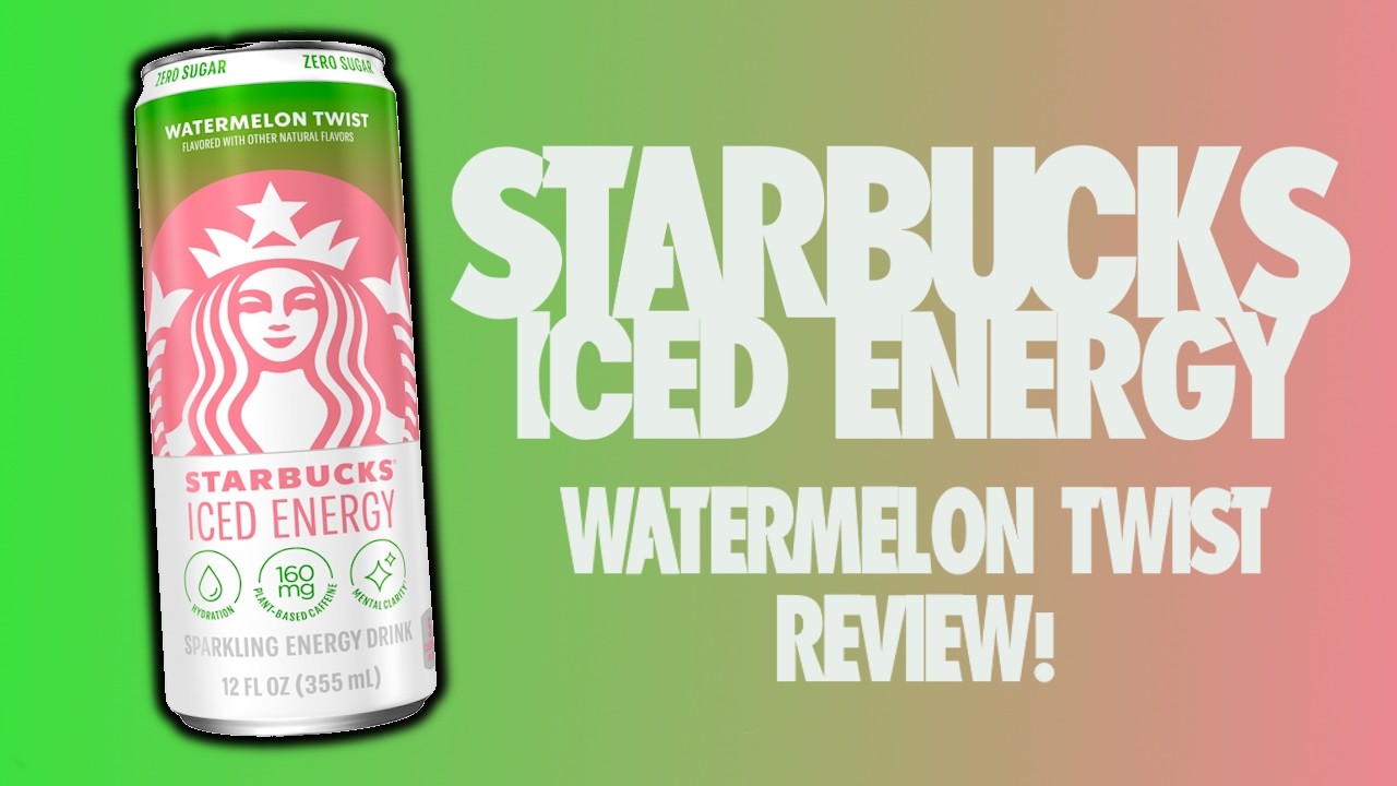 🍉⚡ STARBUCKS Iced Energy Watermelon Twist Energy Drink Review!