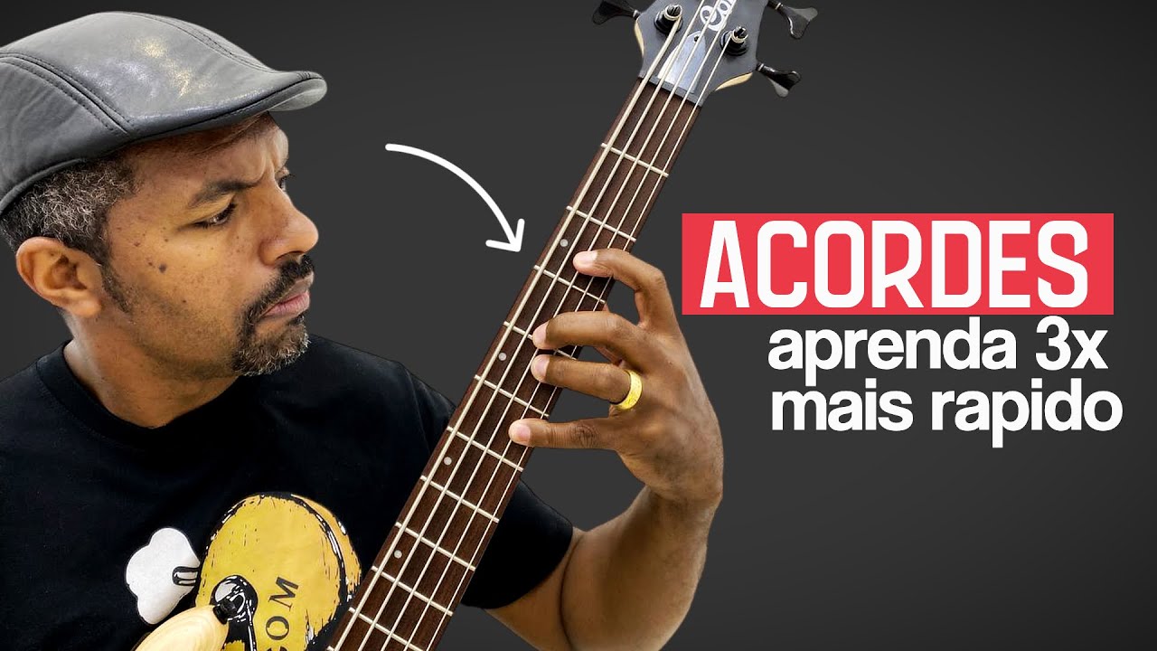 Como aprender acordes no baixo o mais rápido possível