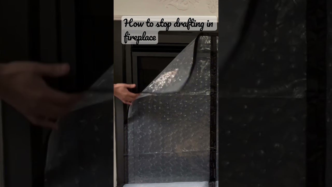 draft windstopper heatloss coolloss  fireplace magneticinsulator dailyhacks#checkthevideofordetail