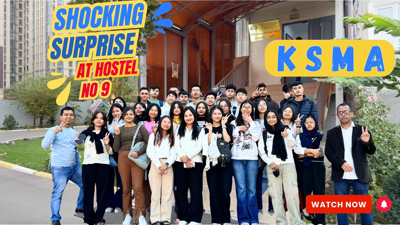 Shocking and surprise at Hostel No. 9 of Kyrgyz State Medical Academy #Bishkek #Assam