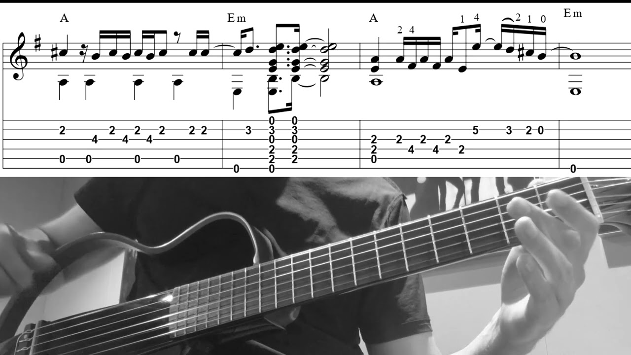 Trouble  - Guitar Solo (Score&TAB) | Alejandro Marin