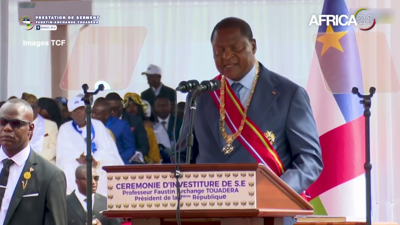 Centrafrique : discours de prestation de serment du Pr&eacute;sident Faustin Archange Touad&eacute;ra