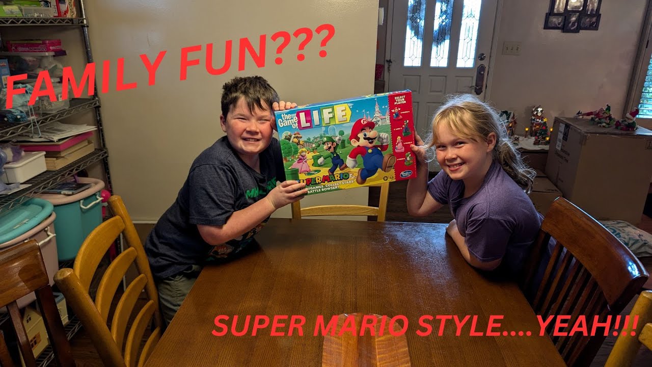 Playing Hasbro's Super Mario Bros Game of Life