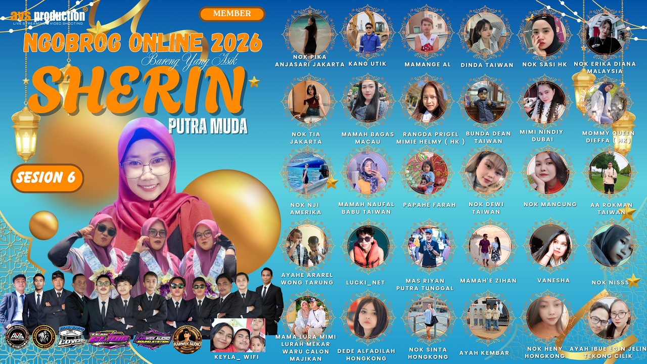 🔴LIVE STREAMING NGOBROG ONLINE || SHERIN PUTRA MUDA || SESION 6 EDISI RAMADHAN, 11 MARET 2026