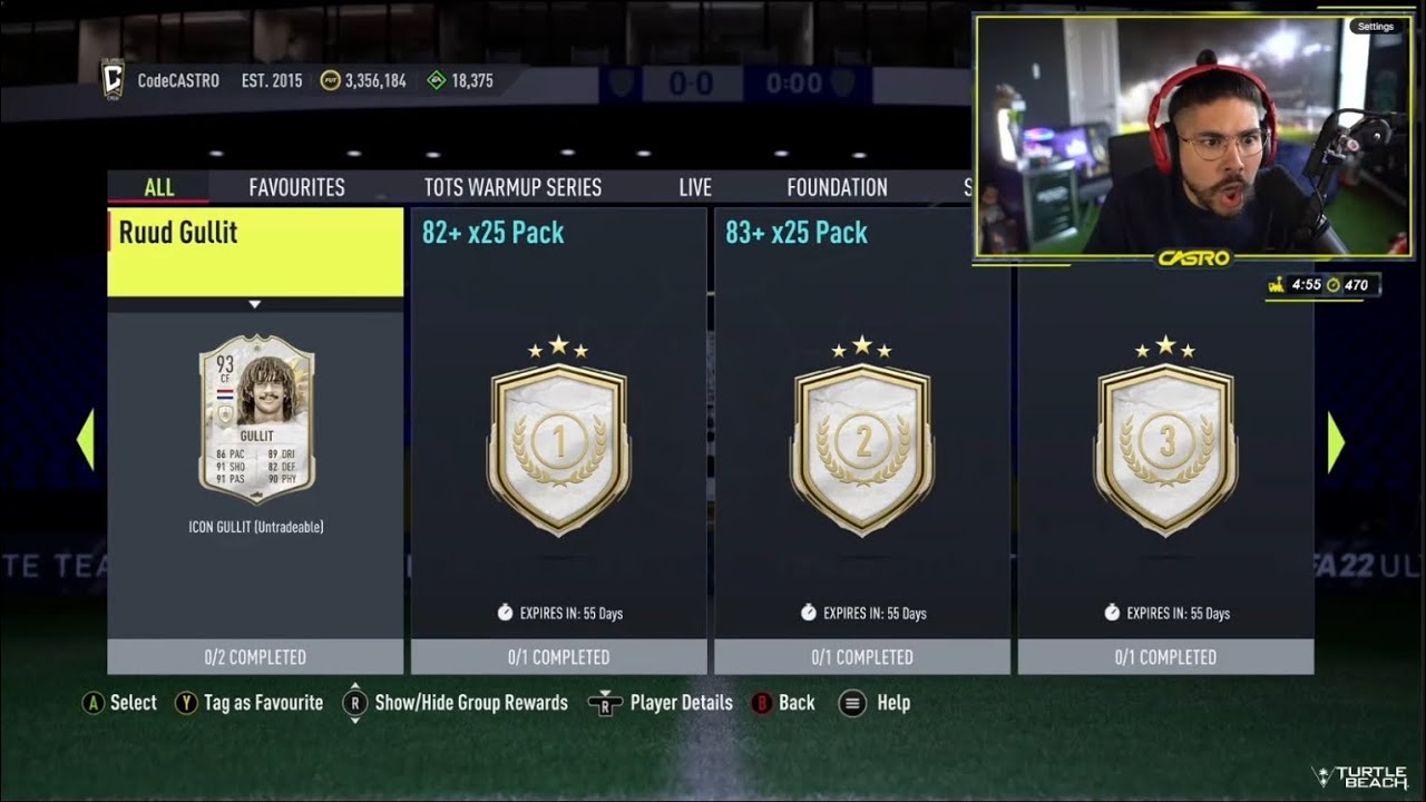 Castro1021 Reacts To ICON SWAPS 3 & 85+x20 PACKS & MORE INSANE REWARDS - FIFA22 ULTIMATE TEAM!