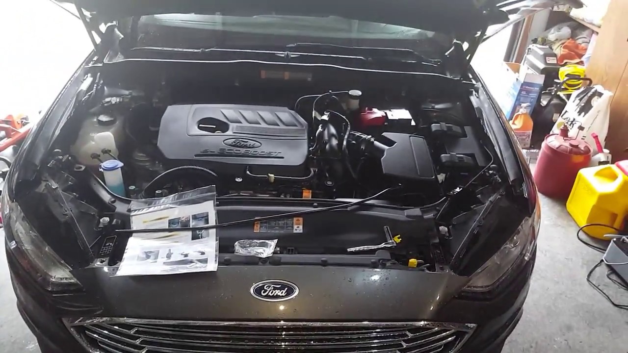 How to install hood lift support struts on a 2017 ford fusion
