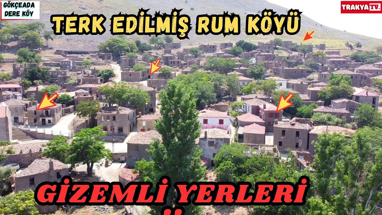 RUMLARIN TEK EDİP GİTTİĞİ GÖKÇEADA DERE KÖYDE HAYALET KÖYE GİRDİK !!