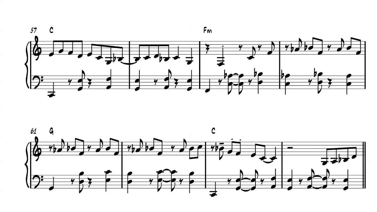 Keith Jarrett - What is This Thing Called Love Transcription