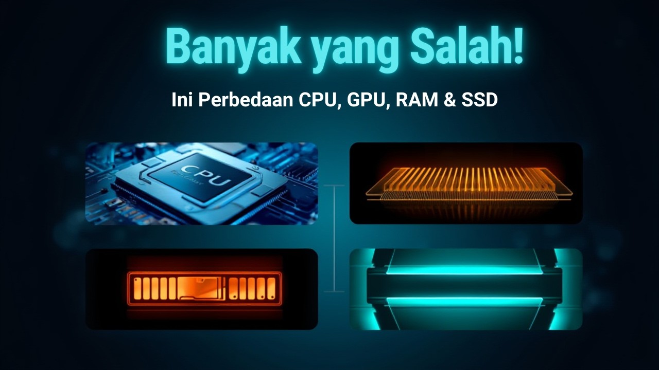 Perbedaan CPU, GPU, RAM, dan SSD Dijelaskan Sederhana