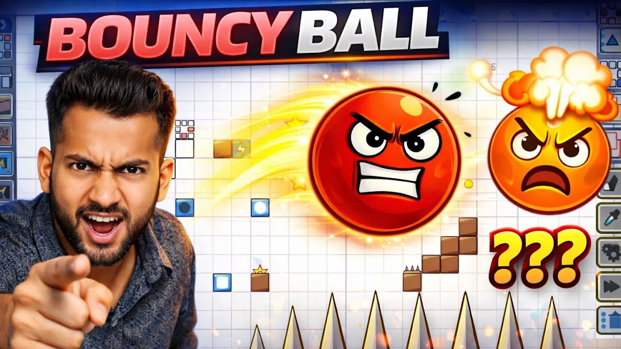 Bouncy Ball game 🎮 very hard level and impossible game #k2_vivek_gaming