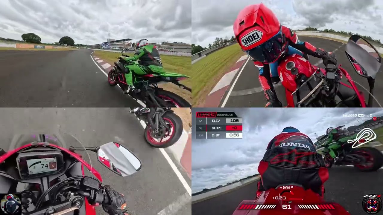 NPH Track Day | Beginner Category | CBR650R | Insta360 POV | 1st Run