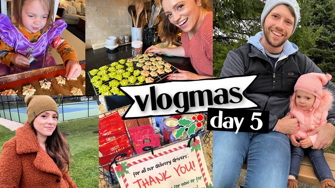 VLOGMAS DAY 5 // Baking Childhood Cookies, Showing Delivery Drivers Love, Tyler's Outdoor Projects