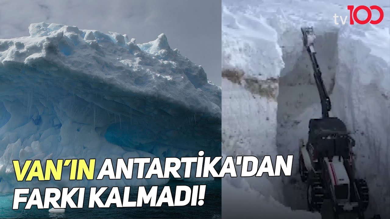 Van'da tarihe geçen kar manzarası!