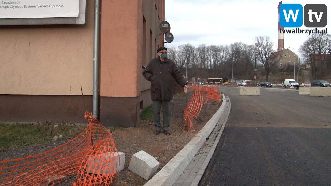 Telewizja Wałbrzych - Za wąski chodnik zatrzyma obwodnicę?