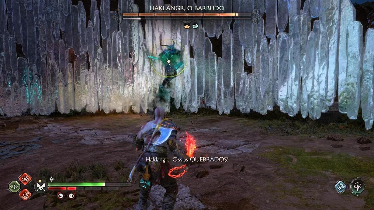 God of War Ragnarök descendo a lenha no Berserker part 4