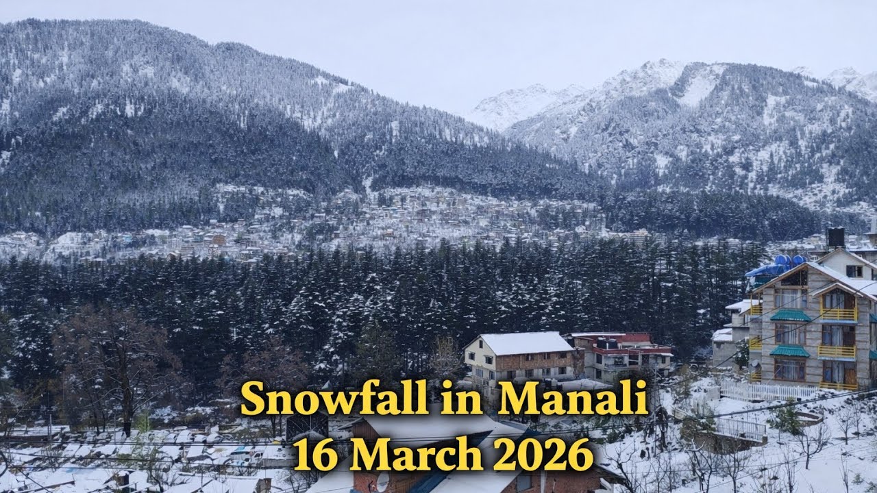Heavy Snowfall in Manali | Manali Winter Snow View | Himachal Pradesh Snowfall