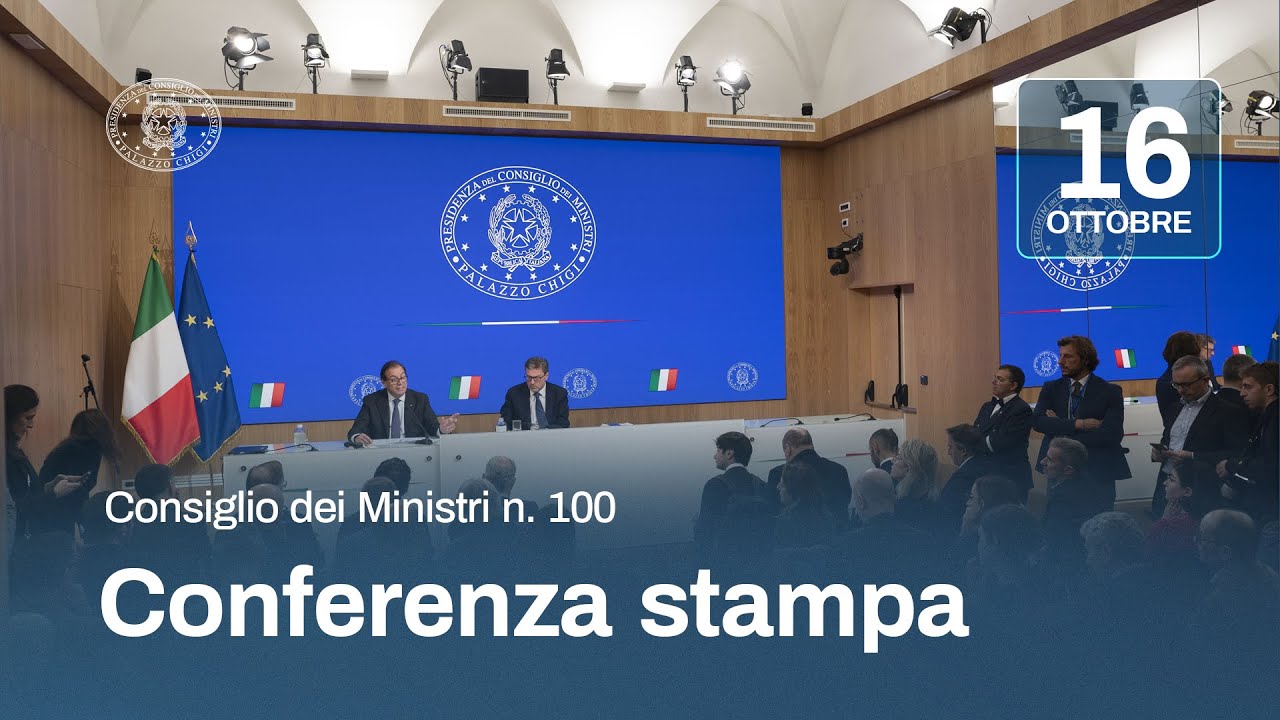 Conferenza stampa del Consiglio dei Ministri n. 100