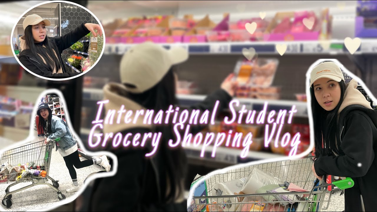 My monthly grocery shopping in England as an International Student.