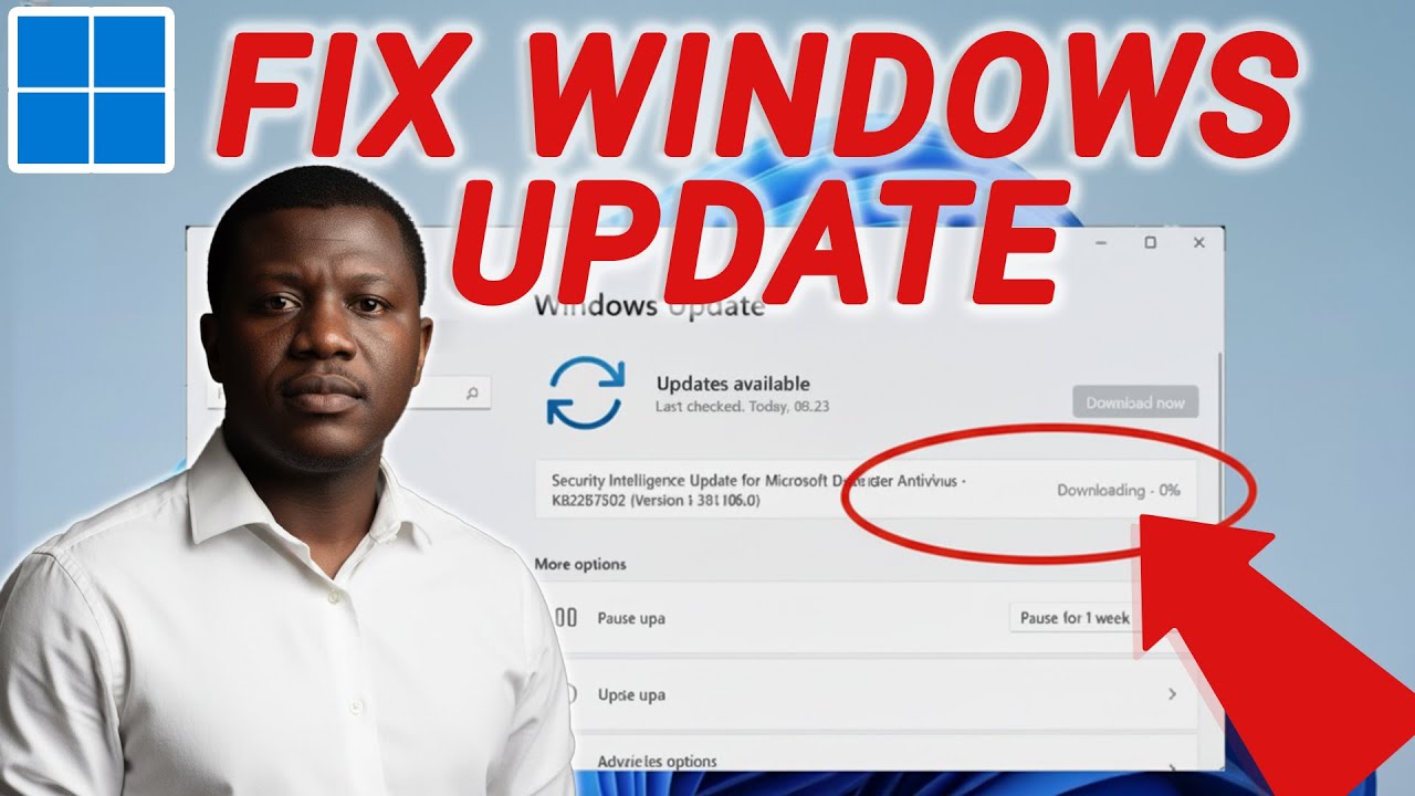 Застрял Центр обновления Windows? Исправьте за 2 минуты!