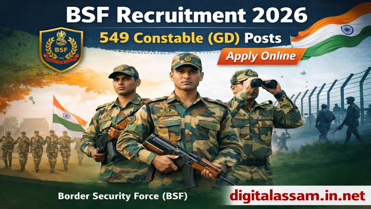 📢 BSF Recruitment 2026 | Apply Online for 549 Constable (GD) Posts &ndash; Full Details (Sports Quota)