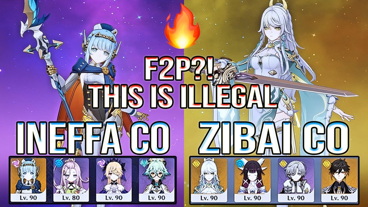 🔥 F2P Ineffa & Zibai BREAK Spiral Abyss 12&hellip; This Is Illegal?! | Genshin Impact