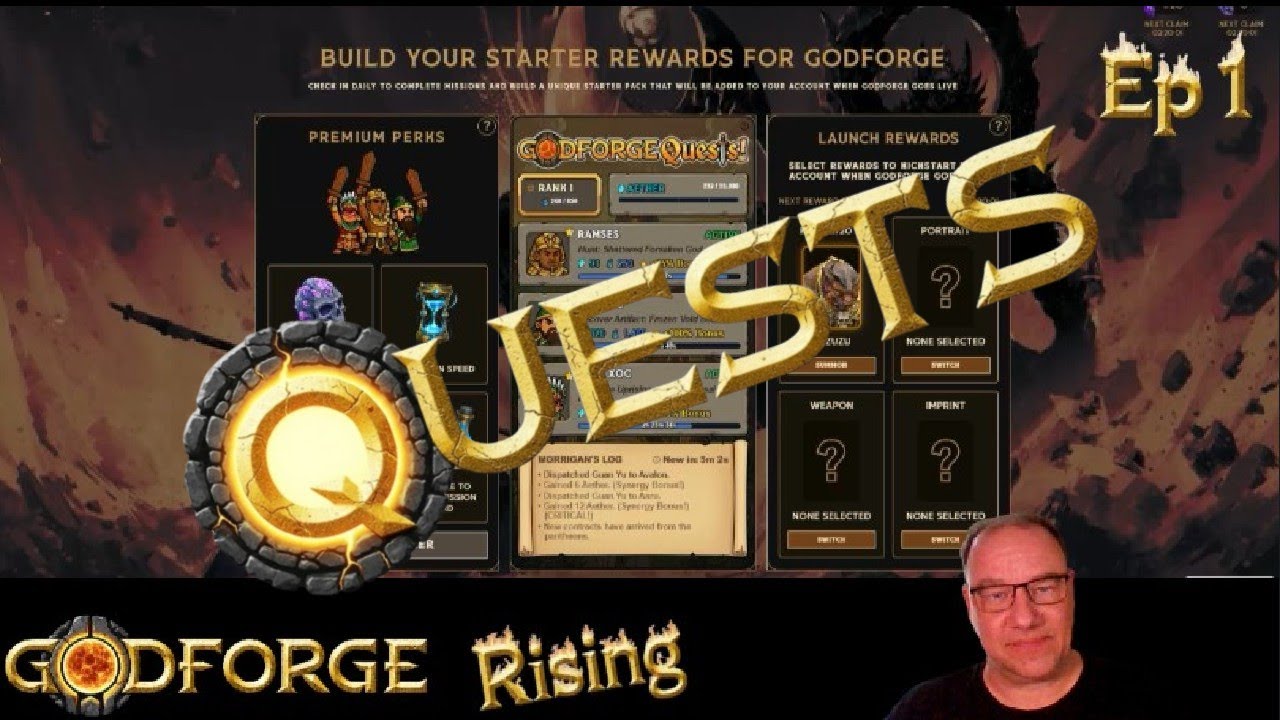 Godforge Rising, эпизод 1 — Задания уже доступны! Начните создавать свой аккаунт ПРЯМО СЕЙЧАС!!!
