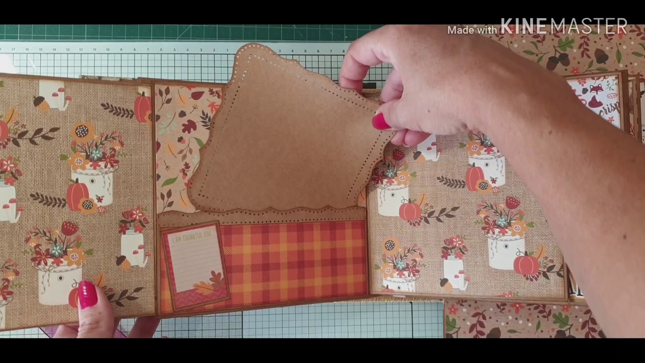 Mini álbum otoño. Scrapbooking
