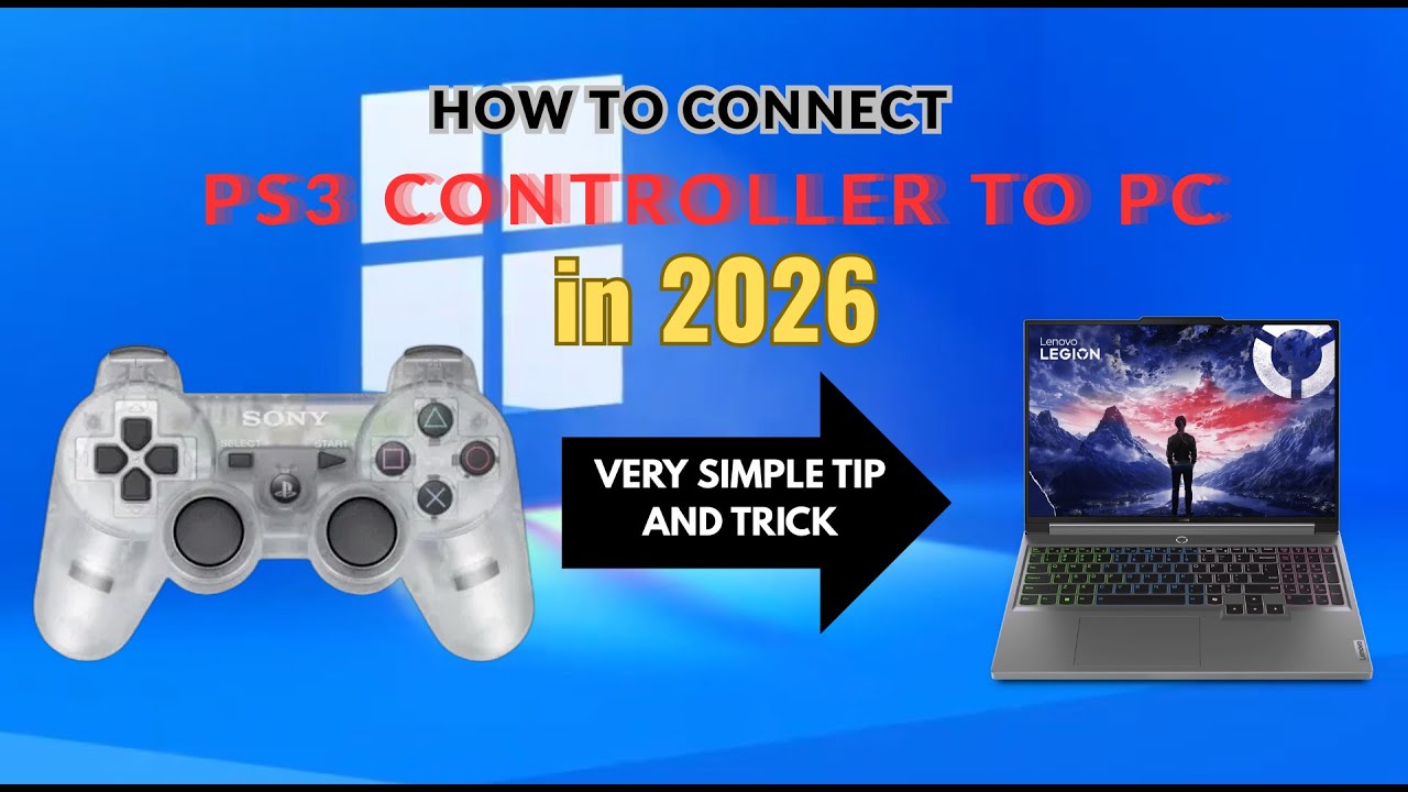How to connect PlayStation 3 (PS3) Controller to PC/Laptop in 2026 using ScpToolkit #video #gaming