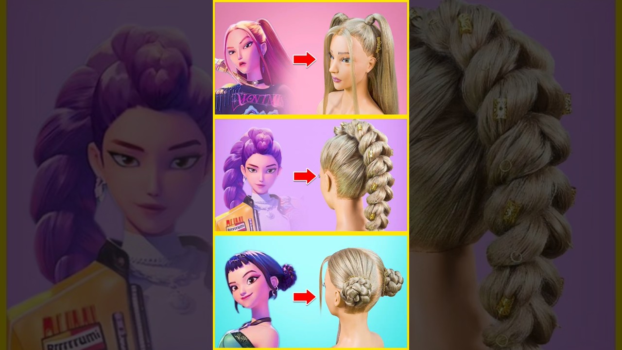 K-Pop Demon Hunter Hair Tutorial