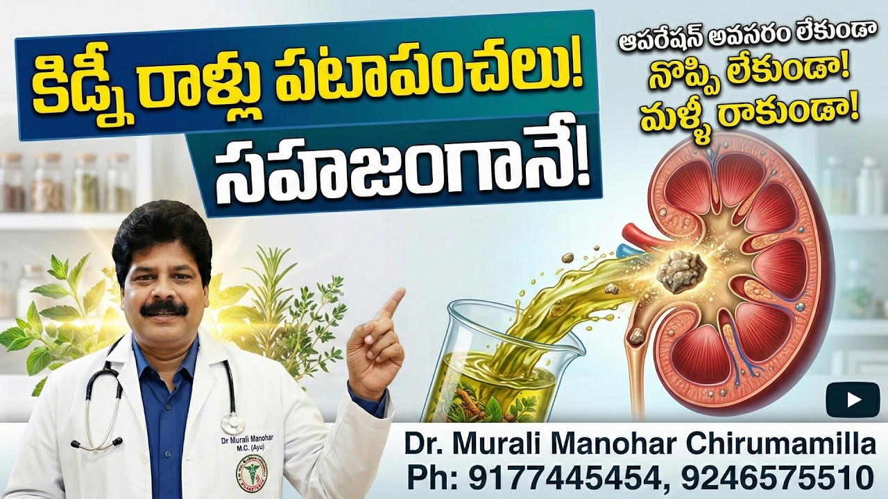 ఆపరేషన్ అవసరం లేకుండా కిడ్నీలో రాళ్లను తొలగించే సహజ మార్గం!  remove kidney stones without surgery!