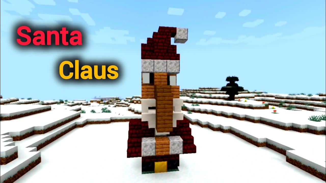 Minecraft Santa Villager Statue Tutorial 🎅🏻 | Easy Christmas Build 