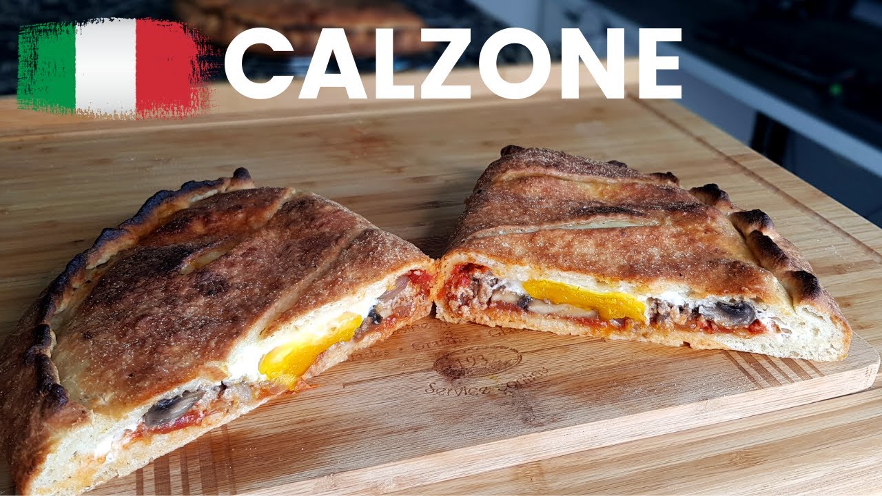 PIZZA CALZONE MAISON --  PÂTE  A PIZZA EXPRESS AU BLENDER -- RECETTE FACILE