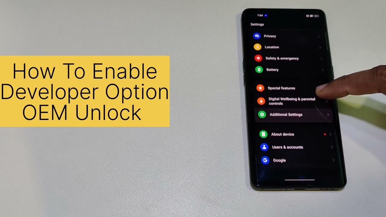 Oppo Reno 3 Usb Developer Option Enable OEM Unlock