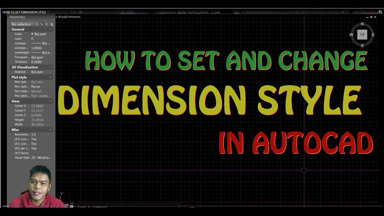 AUTOCAD TUTORIAL (TAGALOG )  - HOW TO SET DIMENSION STYLE