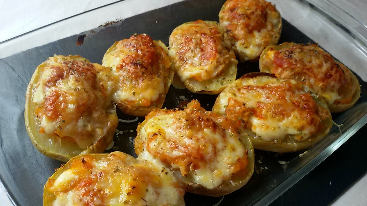 Patatas rellenas de atún