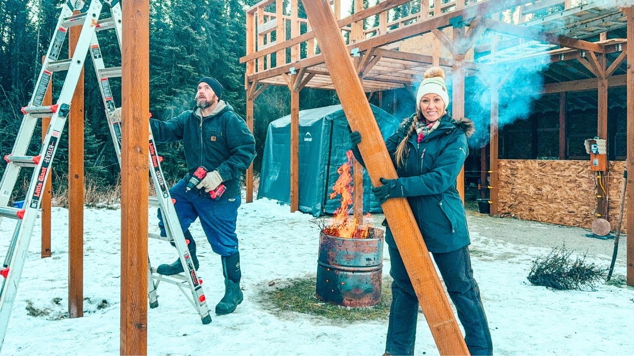 Life in the Cold | -15° Barn Build & Family Life in Alaska!