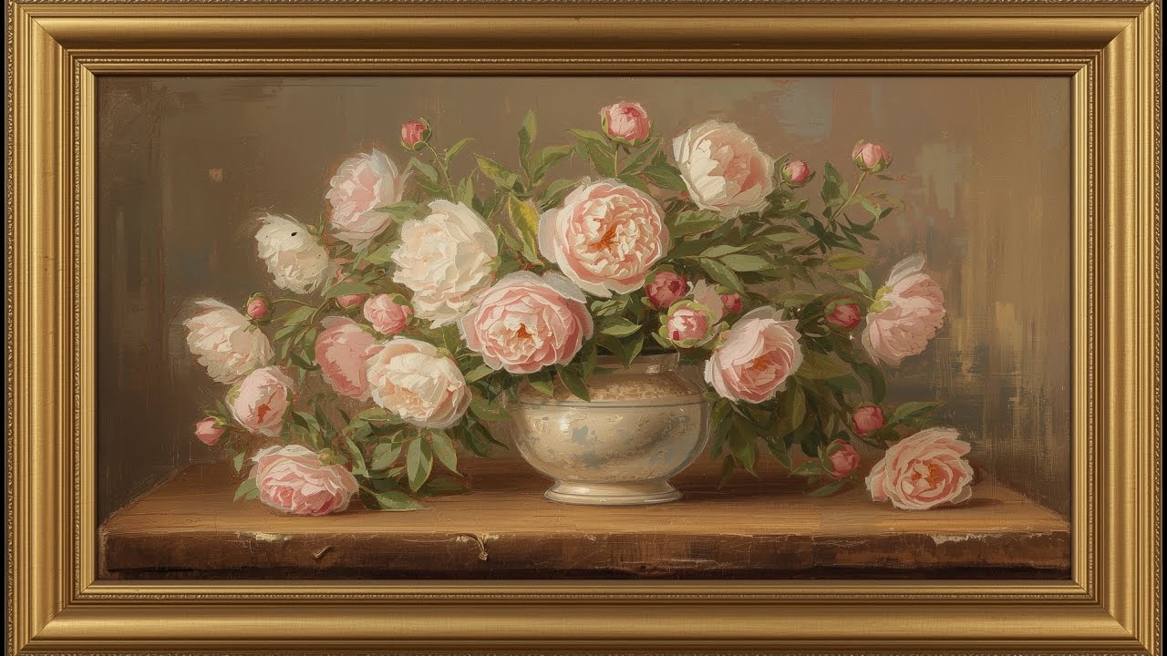 Vintage Floral Art 🌸 Free 2 Hour Samsung Frame TV Screensaver 2026