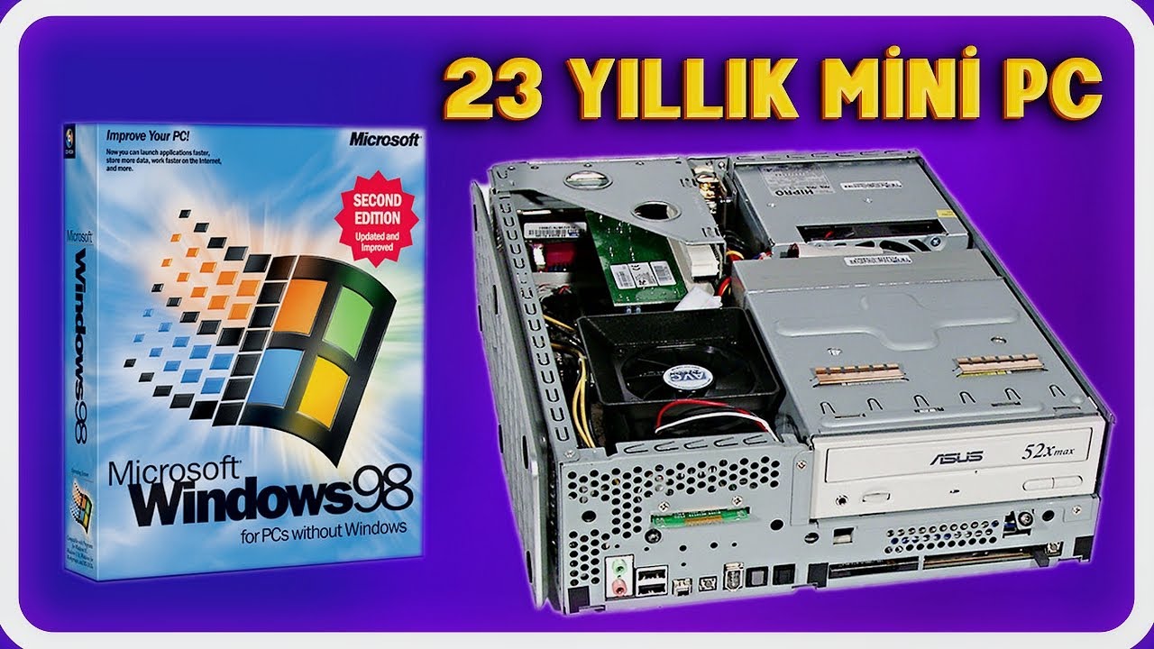 23 Yıllık Eski Bilgisayarı Restore Edip Windows 98 Kurdum! 👌(ASUS)