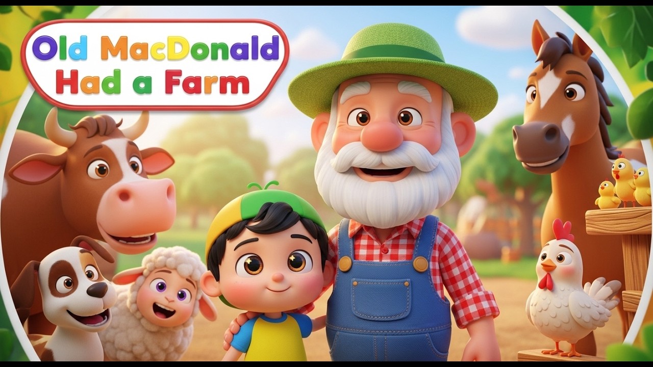 Old MacDonald Had a Farm 🐄🚜| Farm Adventure for Kids | Nursery Rhymes & Kids Songs |